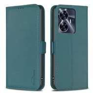 Case For OPPO Realme C55 C35 Magnetic Leather Wallet Card Slot Flip Cover Casing