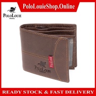 Original Polo Louie Genuine Leather Classic Bifold Wallet Dompet Lelaki
