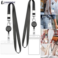 YOUNGSTAR Lanyards ID Card Holder Badge Holders with Retractable Lobster Clasp ID Cases for Students