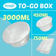 [To Go Box] Take away container/Food container/Disposable container/Plastic Container/Bekas Bungkus