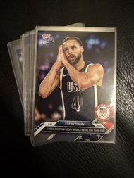 只賣不換卡 2024 Topps Now Olympic Stephen Curry #27 & LeBron James #30 一對 Night Night NBA CARD