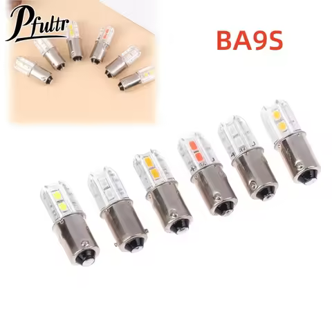 1Pcs BA9S Led Bulb 6V Upgrade Bulbs 4LED Lamp Replacement For Flashlight Headlight Motor Bicycle Lig