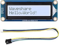 Waveshare LCD1602 I2C Module, Compatible with Raspberry Pi 5/4B/3B/Pico/Pico W/Pico WH, 32 Character