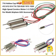 SIXIS DC Motor, Metal Multistyles High-Speed Coreless Motor,  412 612 614 716 720 8520 1015 1020 3-3