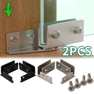 2Pcs Glass Hinge Clamp Glass Door Hinge Clamp Door Hinge Pivot Pivot Hinge Glass Cabinet