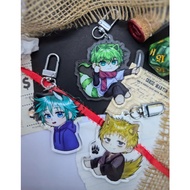 Your turn to die keychain – Keiji Shinogi, Sou Hiyori/Midori, Shin Tsukimi | Anime fan merch | Acryl