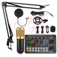 999DIY การ์ดเสียง รุ่นF998 สดการ์ด Sound Card F998 เข้ากันได้กับหลายแพลตฟอร์ม Live คาราโอเกะ มีลูทูธ