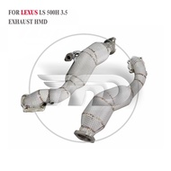 HMD Exhaust System High Flow Performance Downpipe for Lexus LS500h 3.5L 2017  With Heat Shiled