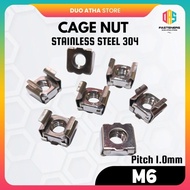 Cage Nut M6 Stainless Steel / Cage Nut M6 / Cage Nut M6 White Stainless Steel 304
