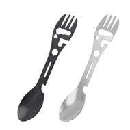 Outdoor Fork Spoon Versatile Outdoor Camping Tool Lightweight Fork Spoon Bottle Opener for Survival