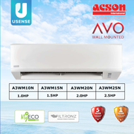 Acson Air Conditioner Non Inverter R32 1.0HP/1.5HP/2.0HP/2.5HP A3WM10N/15N/20N/25N + My Eco + Advance Filtering Technology