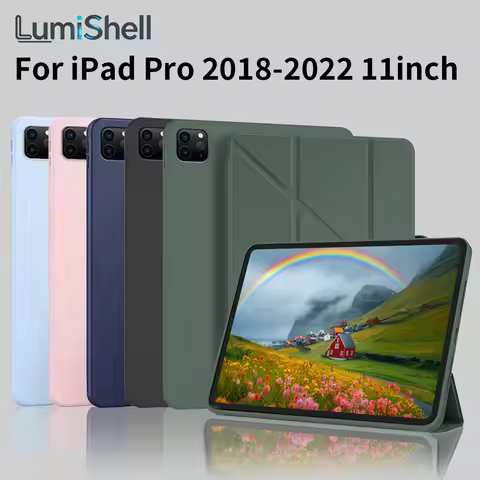 For iPad Pro 11 Inch Y-Trifold Case 4th/3rd/2nd Generation With Pencil Holder, For iPad 11 Pro Case 