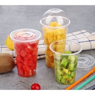 EC 12oz & 16oz & 22oz PP Cup with " Flat Lid/Dome Lid " - Disposable Plastic Cup -Cawan Plastik