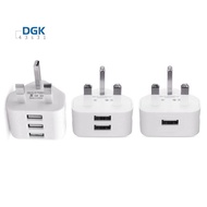 Universal Usb Uk Plug 3 Pin Wall Charger Adapter With Usb Ports Travel Charger Charging For Phone