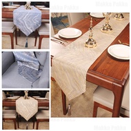 Elegant Nordic Table Runner/Guest Table Cloth/Dining Table Cloth With Marble Motif