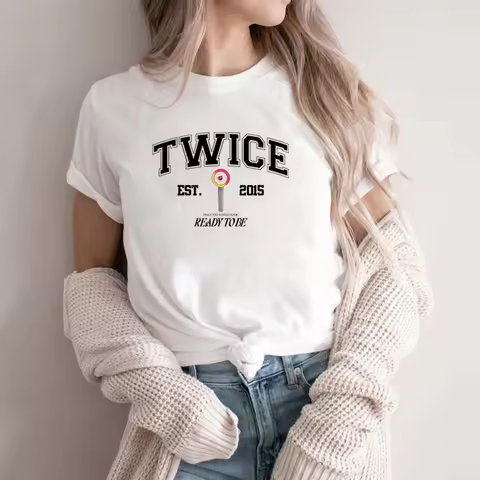 Twice Ready To Be T-Shirt Twice World Tour Women's Fashion Tee Twice Kpop Shirt Twice Jihyo Nayeon M