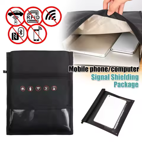Laptop Faraday Mobile Phone Notebook Blocker Bag RFID RF Signal Blocker Shielding Safety Package Ant