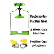 Promo !!! Pengaman Gas + 2 klem Gas / ALAT PENGAMAN REGULATOR GAS / Pengaman / Pengunci Regulator Ko