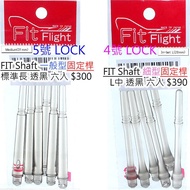 6pcs Fit Thin Fixed Rod/Transparent Black No. 4,  @ D Pull LOCK Slim In bet L 28mm Dart Tail Rod/Sup