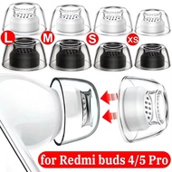 Soft Liquid Silicone Earbud Tips for Redmi Buds 4 Pro/5 Pro XS/S/M/L Wireless Headphone Anti-slip Re
