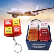New Air Plane Alarm Glowing Warning Sound Simulator Pilot Keychain Emergency Alarm Key Chain Egpws W