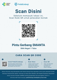 STIKER VINYL SCAN DISINI PEDULI LINDUNGI