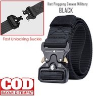 Ikat Pinggang Tactical Belt Canvas/Gesper Tactical Belt Military/Ikat Pinggang Pria Tactical Belt/Ik