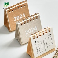 ALANFY 2024 Calendar, Agenda Organizer Schedule Planner Desktop Calendar, Simple Yearly Agenda Daily Schedule Standing Flip Calendar Mini Desk Calendar Planning