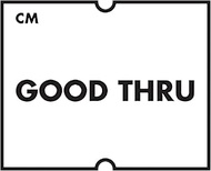 DayMark IT113330 CoolMark Date Coder Freezable Label, GOOD THRU", for DM4 SpeedyMark 20 2-Line Marki