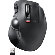 ELECOM Wireless Trackball Mouse EX-G Grip 6 Button Tilt Wheel Left/Right Scroll Black M-XT3DRBK