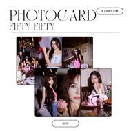 PHOTOCARD FIFTY FIFTY LOVE TUNE (6 PCS + 2 SIDED LAMINATED) HAND SIGN TTD KPOP CARDS IDOL KOREA PREM