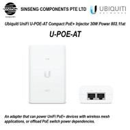 Ubiquiti UniFi U-POE+ U-POE-AT Compact PoE+ Gigabit Power Injector 30W 802.11at - 1YR Local Distribu