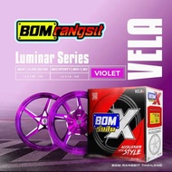 BOM RANGSIT BOM X VELA 1.4 x 1.6 14S CNC MAGS 5 SPOKES SLANTED FOR MIO CLICK BEAT