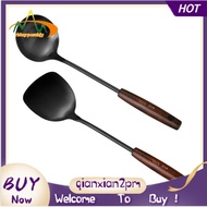 【rbkqrpesuhjy】Wok Spatula and Ladle 14 Inches Spatula Fit for Wok, 304 Stainless Steel Wok Spatula 1Set