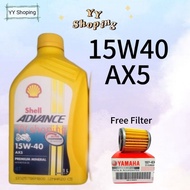 SHELL AX5 15W40 LUBRICANT MINYAK HITAM OIL SHELL OIL MINYAK ENGINE ENJINE OIL