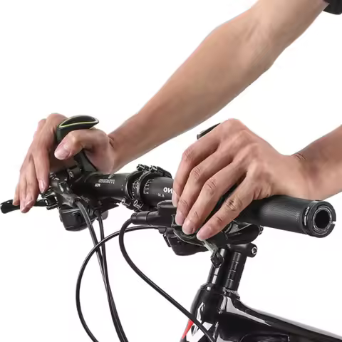 1Pair Mountain Bike Auxiliary Handlebar Fluorescent Grips Horn Auxiliary Handlebar Cycling Equipment