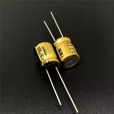 5pcs/50pcs 100uF 63V NICHICON FW Series 10x12.5mm 63V100uF HiFi Audio Capacitor