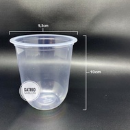 14 oz OVAL glass | U-Shaped Plastic Cup | 14 OVAL Plastic Drink Cup
