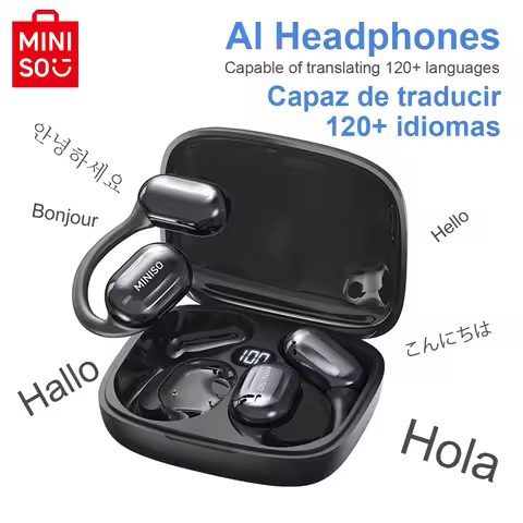 MINISO MS162 Intelligent Bluetooth Translation Earbuds Wireless Headphones Chat Headset Office Trave