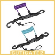 [Cuticate2] Scuba Diving Coil Lanyard Freediving Lanyard Rope for Underwater Tools