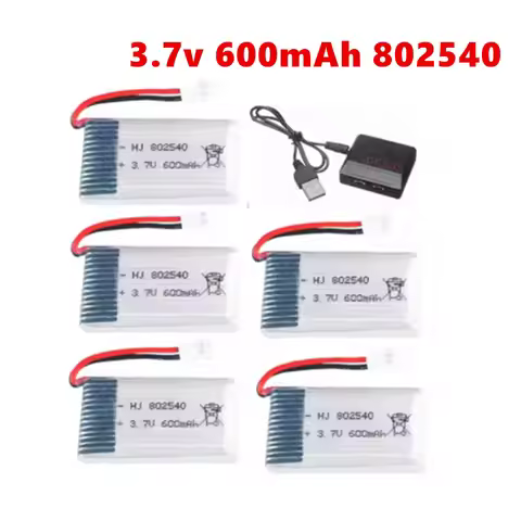 3.7V 600mAh 30C 802540 Lipo Battery For Syma X5 X5C X5SW X5SC CX-30 M68 905 QX80 K60 Upgraded 3.7v B