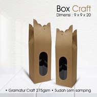 Craft Souvenir Box 9x9 x 20 cm Button Lock Strap Model (Min Order 5pcs)