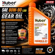 🔥Huber Formula-G1 80W90 LSD Gear Oil 1L Fully Synthetic GL4 GL5 Minyak Gearbox Differential Ready St
