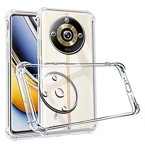 Shockproof Phone Case for Realme 11Pro Plus Transparent Clear Silicone Soft TPU Back Cover Realme 11