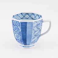 Arita ware Arita-Yaki pottery cups mugs Blue White made in JAPAN