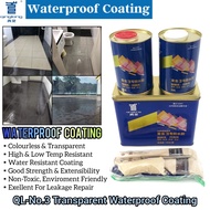 QINGLONG QL-NO.3 TRANSPARENT WATERPROOF LEAKING COATING FOR EXTERIOR, BATHROOM WALLS AND FLOORS