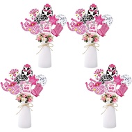 Hiasan Meja Cowgirl - NOVBAUB 36PCS Hiasan Pesta Bachelorette Disco Cowgirl Hiasan Pesta Cowgirl unt