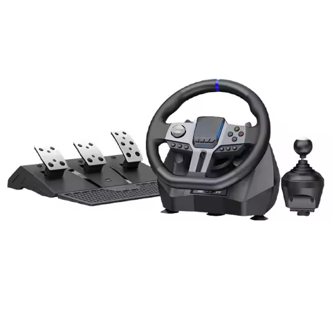 V9 Gen2 racing game steering wheel 900 degrees pc magnetic hurricane simulation driving