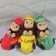 curious George 好奇猴  揸車公仔