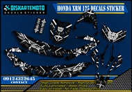 Honda Xrm 125 motard Decals Sticker
